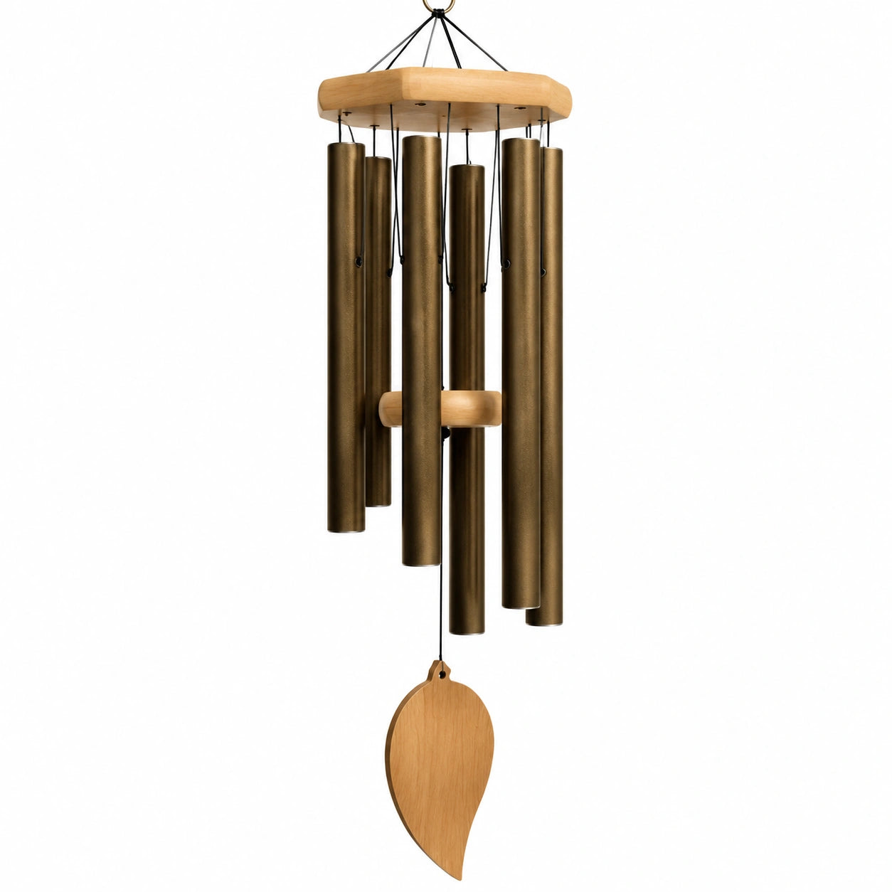 Campanillas de Viento de Bronce y Madera para Exterior e Interior