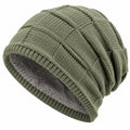 Gorro de Invierno Forrado para Hombre y Mujer Verde Oliva