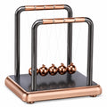 Péndulo de Newton con Base de Metal en Negro y Cobre