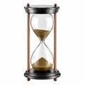 Reloj de Arena Decorativo 30 Minutos Negro y Cobre