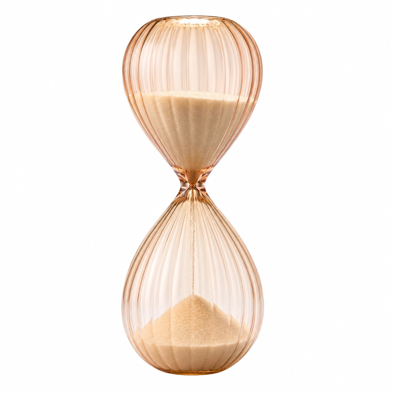 Reloj de Arena Decorativo de Vidrio Ámbar - 30 Minutos